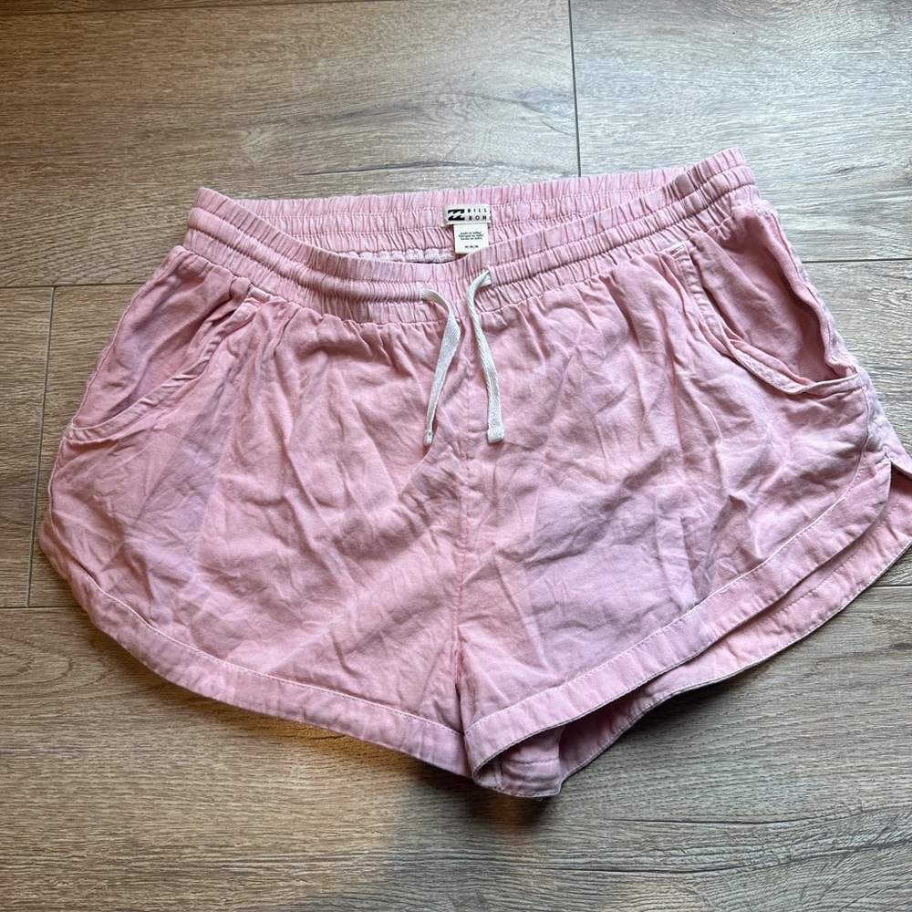 Billabong Light Pink Athletic Shorts